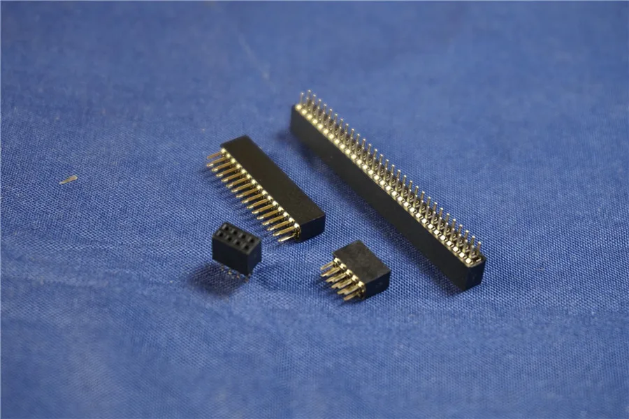 100 шт. 0 050 &quot1 27 мм розетка гнездовой разъем PCB Header 6 8 10 12 14 16 20 24 26 30 40 50 60 80 Pin сквозные