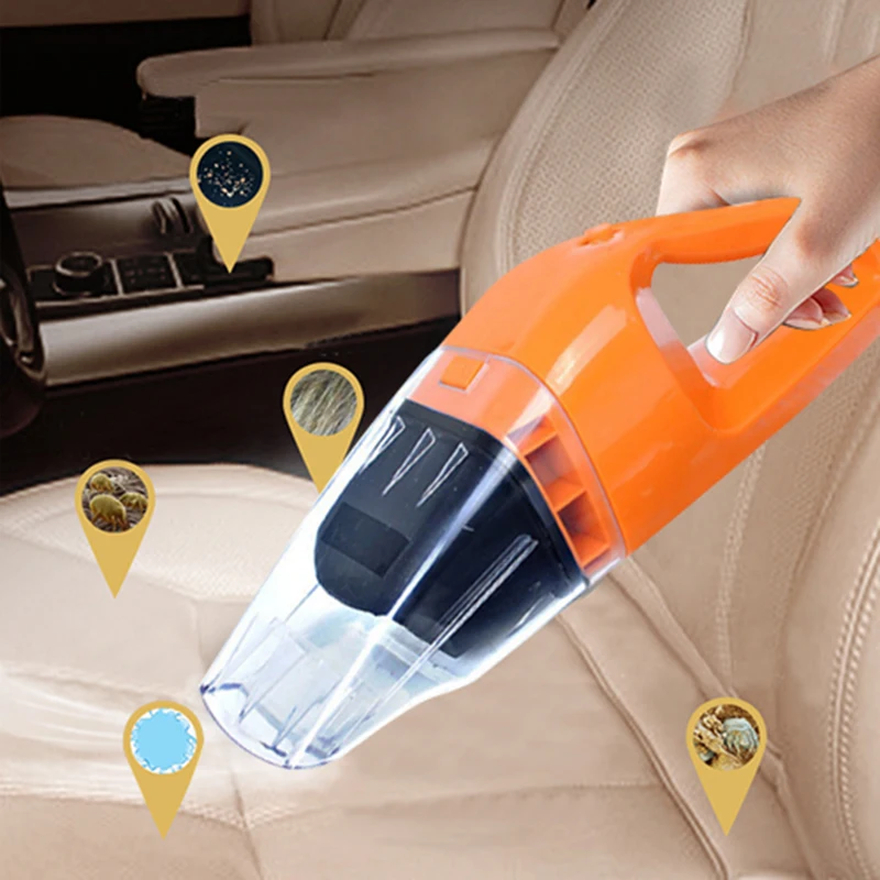 

12V High Suction Car Truck Vacuum Cleaner Portable Handheld Vacuum Cleaner Wet and Dry Dual Use Car Electronics