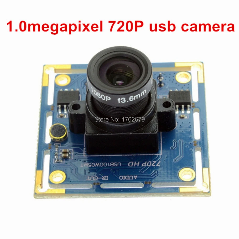 Electronic rolling shutter 8mm lens 1MP Ominivision OV9712 CCTV UVC