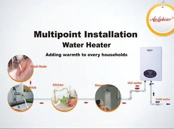 

Home Appliance Plastic Shell Electric Hot Shower Tankless Water Heater