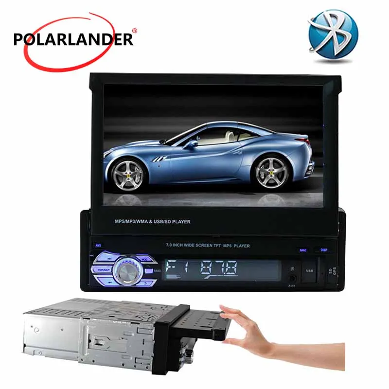 Автомагнитола с bluetooth 7 дюймов 1 Din USB TF MP4 MP5 видеоплеер аудио зеркальная связь din 3