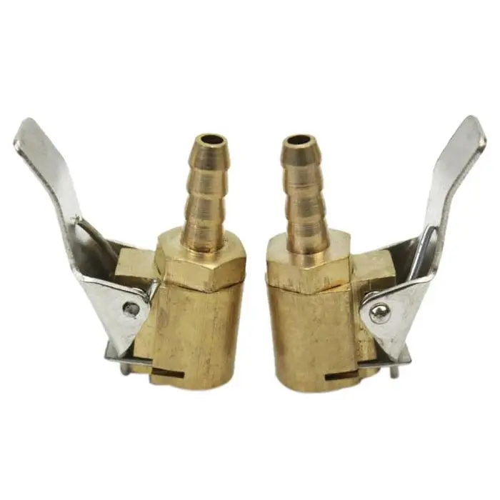 

AUTO -2x 6mm Air Valve Connector PR Auto Truck Tire Valve Inflator Brass Tool