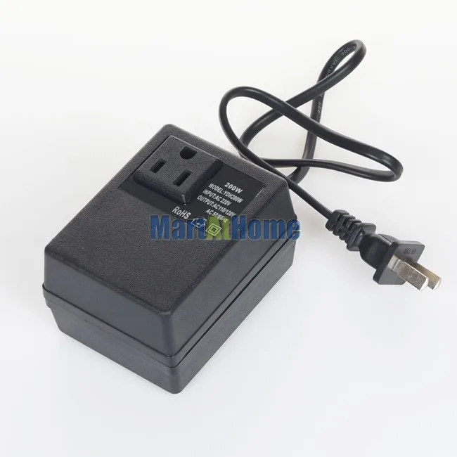 Argedo Free Shipping 200w Ac 220v To 110v Step Down Voltage Bv281 3 2