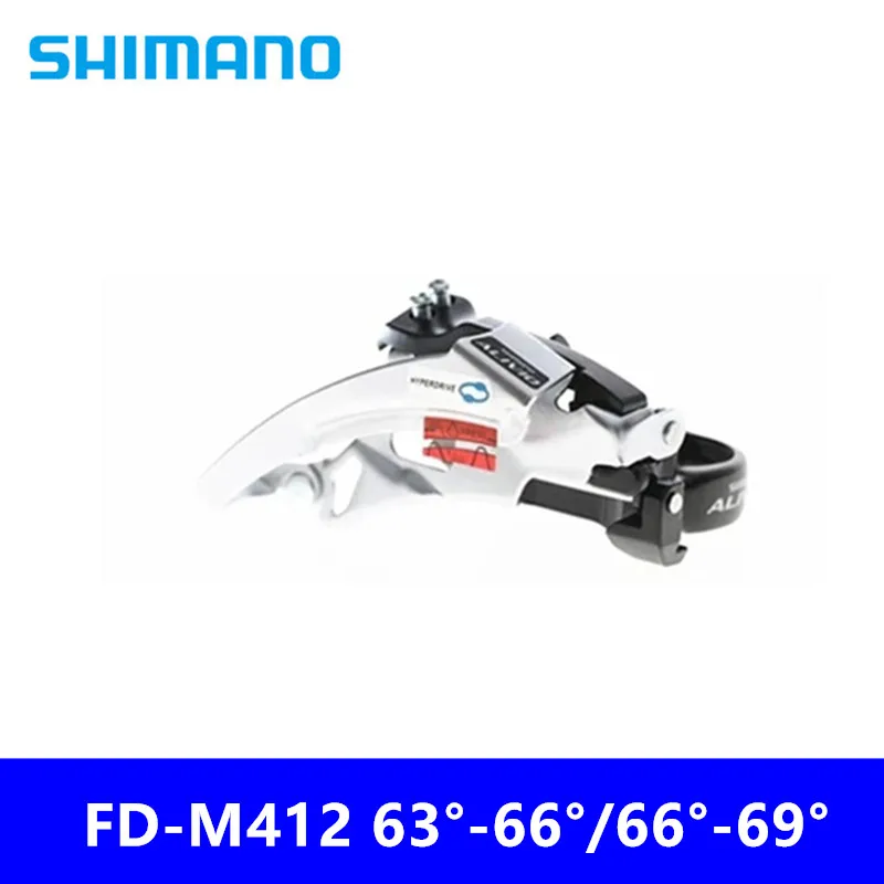 SHIMANO Alivio FD-M412, тройной и 7/8 скоростной привод, детали для горного велосипеда, велосипедный передний переключатель 31,8/34,9 мм, Новинка