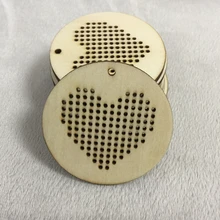 Сердце Деревянный крестиком подвеска «сделай сам»