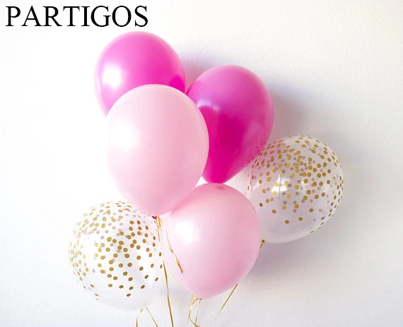 

15pcs/lot 10inch Latex Confetti Balloons Birthday Wedding Party Decor Helium Inflatable Ball Child Gift Baby Shower Globos