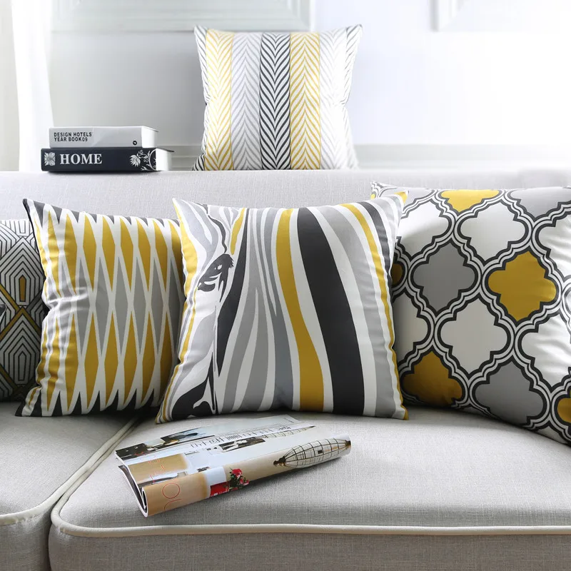 

Free shipping geometric abstraction Decorative Throw Pillows Plain Jane Decorative Sofa Pillow Scandinavian style Seat Cushion