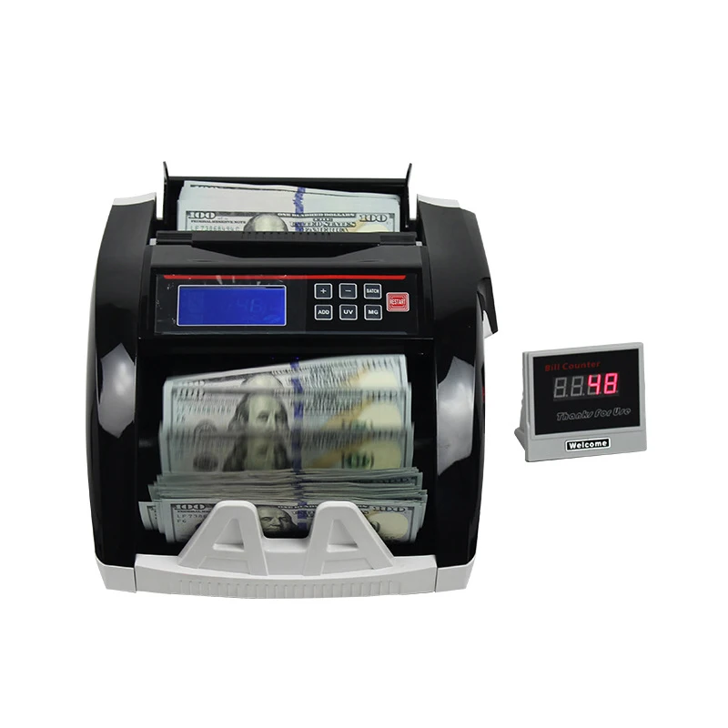 5800DUV/MG Money Counting Machine - Cash Counter and Bill Detector- Counts and Detects Counterfeit Money [Rotating Display]