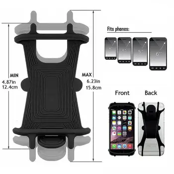 

Silicone Bike Cellphone Bracket Holder Straps Anti-shockproof Bicycle Phone Mount Holder Mobile Phone Bracket Straps