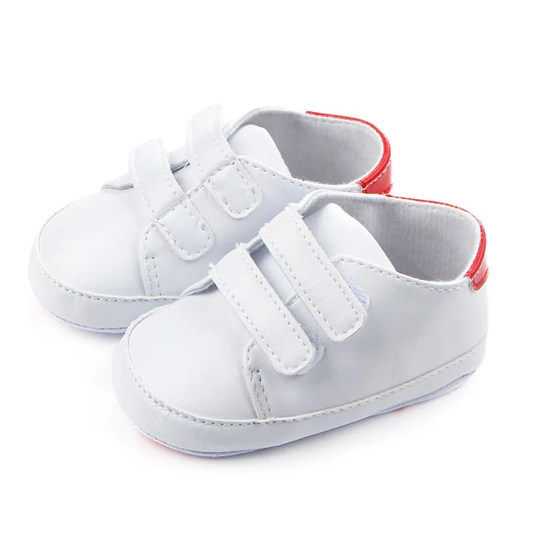 Детская обувь для новорожденных мальчиков; однотонная Классическая обувь для маленьких девочек; обувь для малышей; детская спортивная обувь - Цвет: Красный
