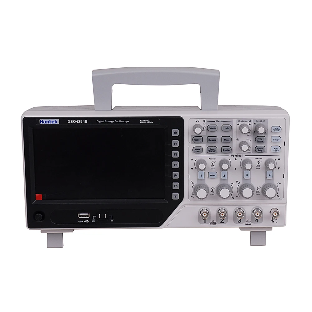 

Hantek DSO4254B Brand New Oscilloscope 4CH EXT+DVM+Auto Range Function 1GS/s Generator SD Card Storage