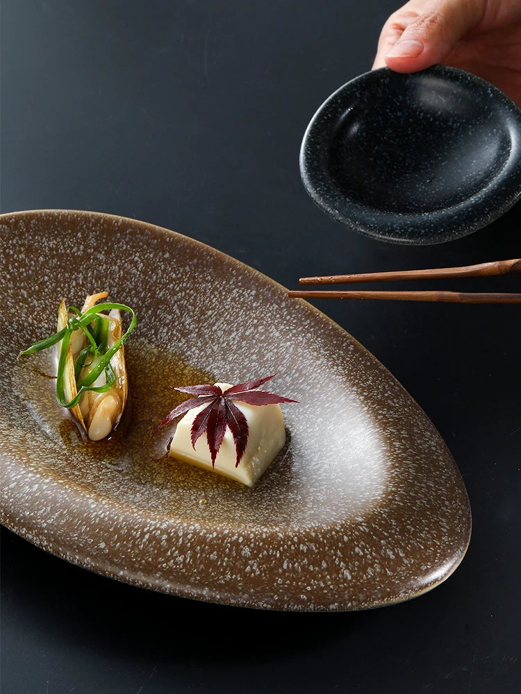 NIMITIME японский стиль ретро камень Фруктовая тарелка блюдо суши десертный ужин тарелка формы блюдо Бытовая Посуда