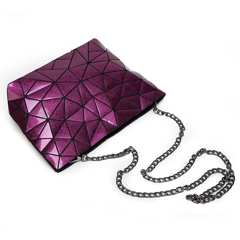 2018 новые модные женские туфли геометрический Crossbody Сумка Женская ромб цепи мешок