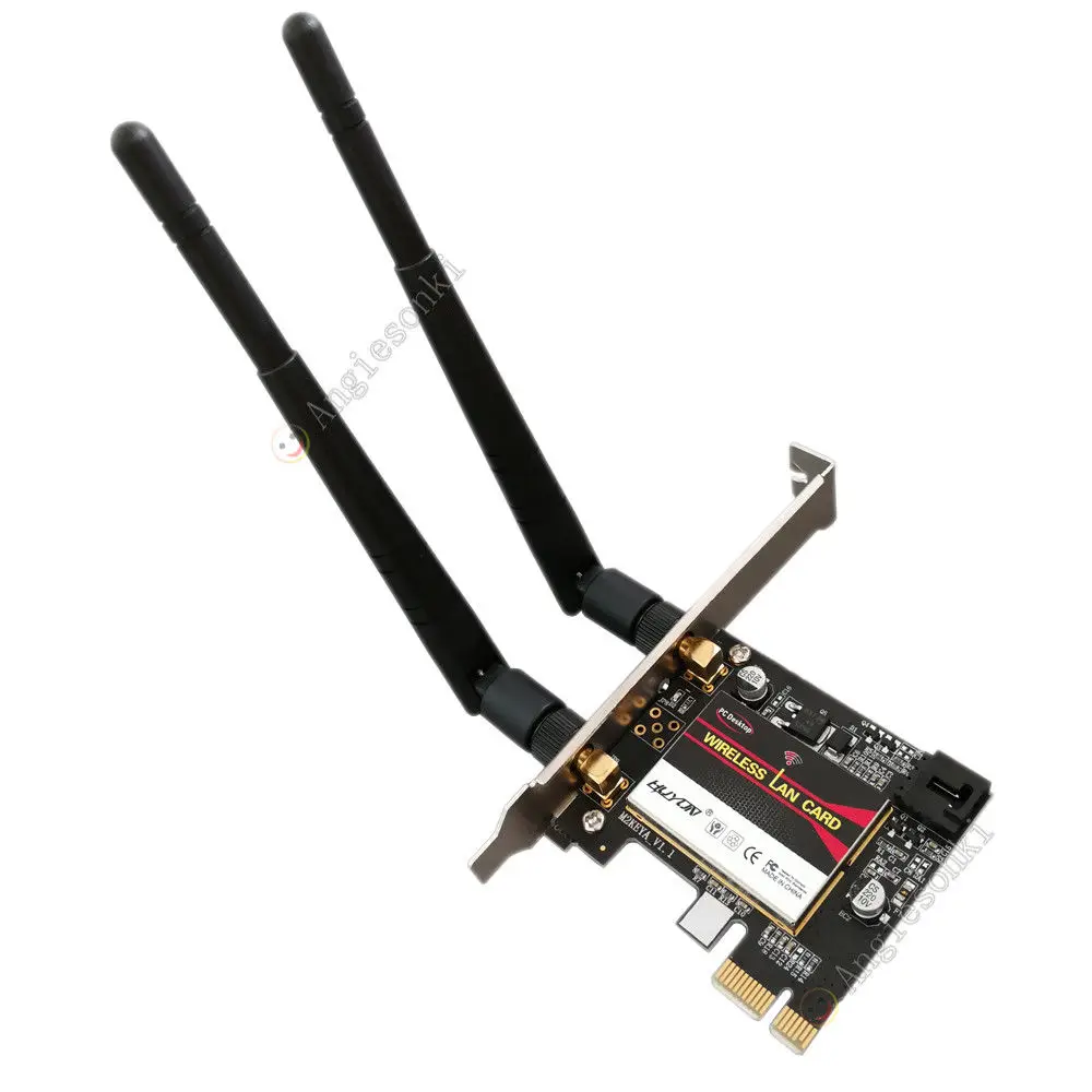 Беспроводной-AC 3160 Band Dual 802.11ac 433 м + Bluetooth BT 4,0 PCI-E 1X 16X Беспроводной Desktop WI-FI WLAN карты для Intel 3160AC