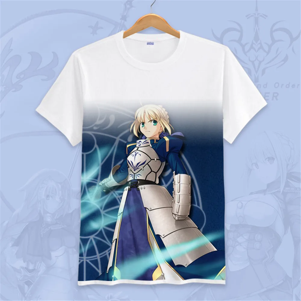 Футболка Fate/stay night костюм для косплея Fate Grand Order Okita Souji Saber Joan of Arc футболка футболки