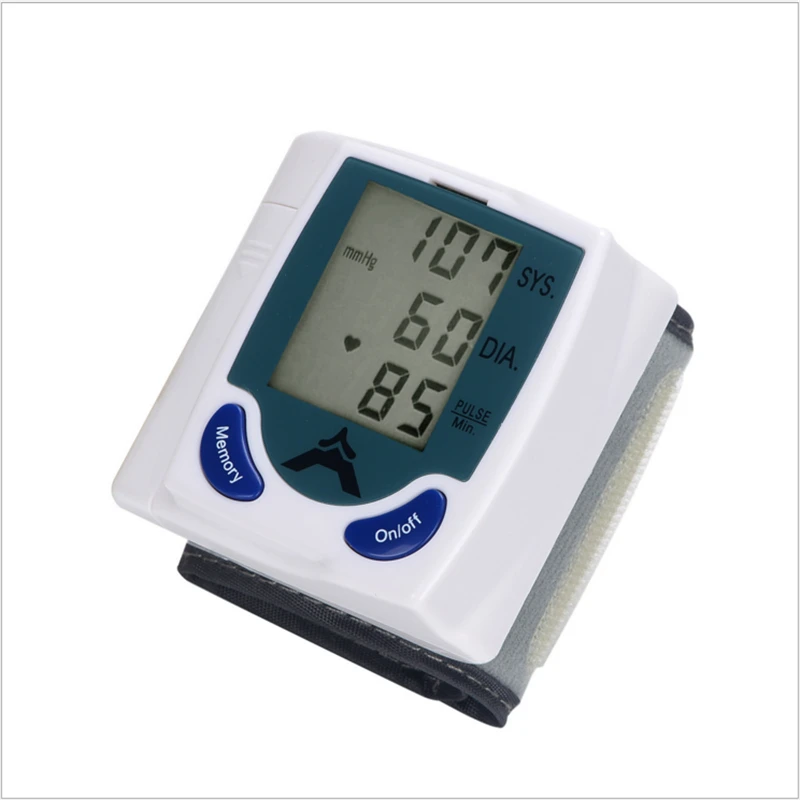 

English wrist Digital LED Upper Arm Blood Pressure Monitor Heart Beat Meter Machine Portable home Electronic Sphygmomanome