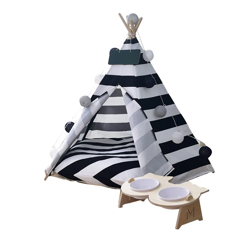 

New Dog-house Cat Nest Pet Products Can Be Removed and Washed Cotton Canvas Pet Tent Pet Nest Factory Playhouse for Kids