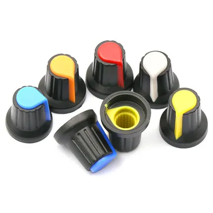 

1000pcs/lot WH148 potentiometer knob cap Yellow Orange Blue White Red 15X17mm AG2 knob