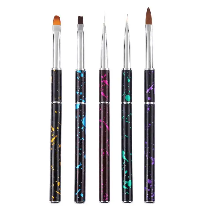 

1pc Portable DIY Nail Art Pen Brush Detachable Doodle Handle UV Gel Nail Polish Painting Brush Nail Art Tool