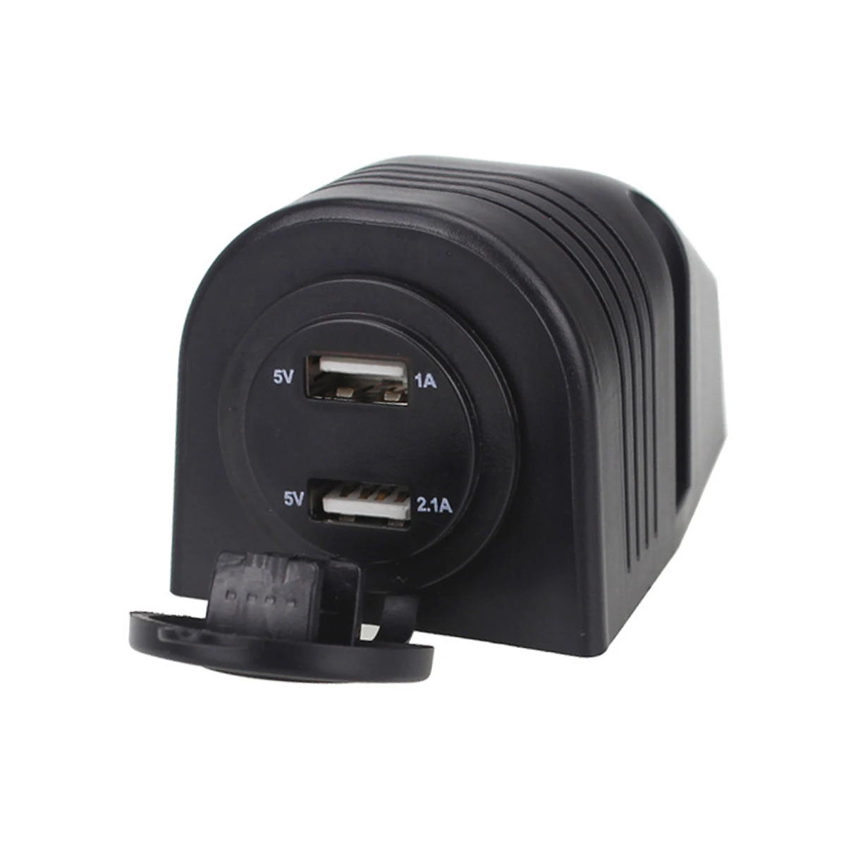 SOONHUA Dual-USB LCD Car Tent Charger 5V3.1A Vehicle Lightweight Aluminum Alloy LED Adapter Mini Chargers Electric Accessories