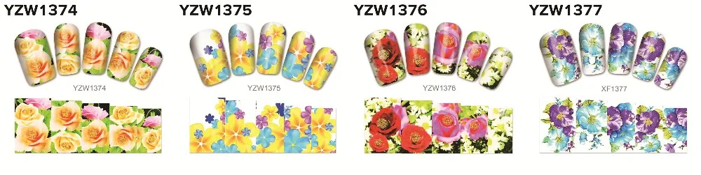 YZWLE 1 лист Горячие золотые стикеры 3D на ногти Nail Art DIY ногтей декоративные наклейки фольга обертывания Маникюр Инструменты для укладки(YZW-6023