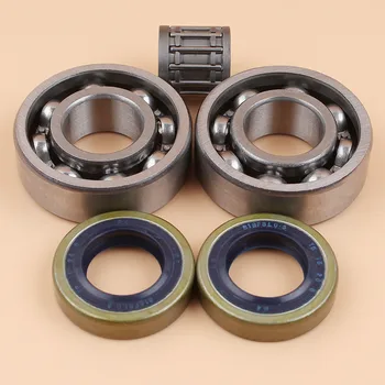 Crankshaft Crank Ball Needle Bearing Oil Seals Kit For HUSQVARNA 61 66 266 268 272 XP 272XP Chainsaw