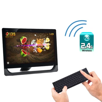 

kebidumei Wireless Keyboard with RF Numeric Keypad Built-in Touchpad with USB Receiver Support Windows/ iOS/ Android / Linux