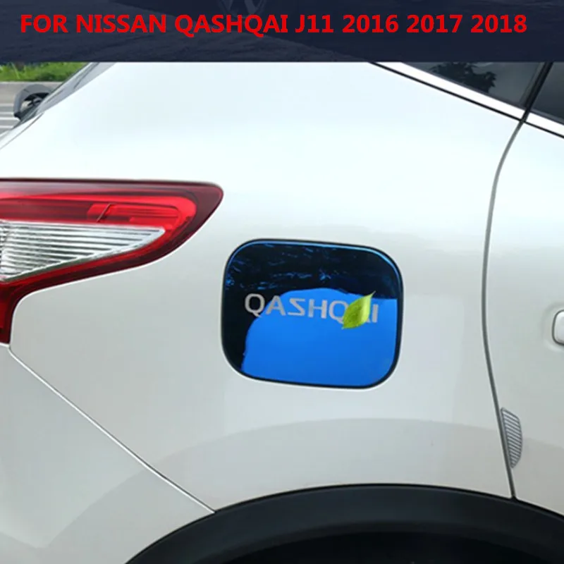 Car styling ACCESSORIES FOR NISSAN QASHQAI J11 2016 2017 2018 STAINLESS STEEL DECORATIVE FUEL TANK COVER TRIM 1PCS | Автомобили и