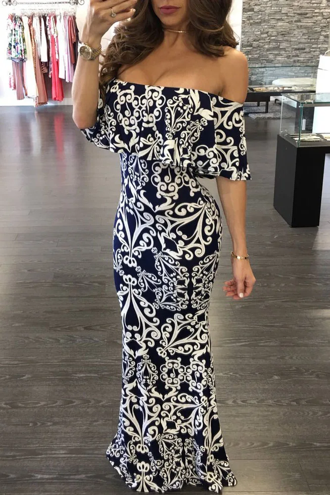 White-Tendril-Print-Navy-Off-the-shoulder-Maxi-Dress-LC61189-6-4