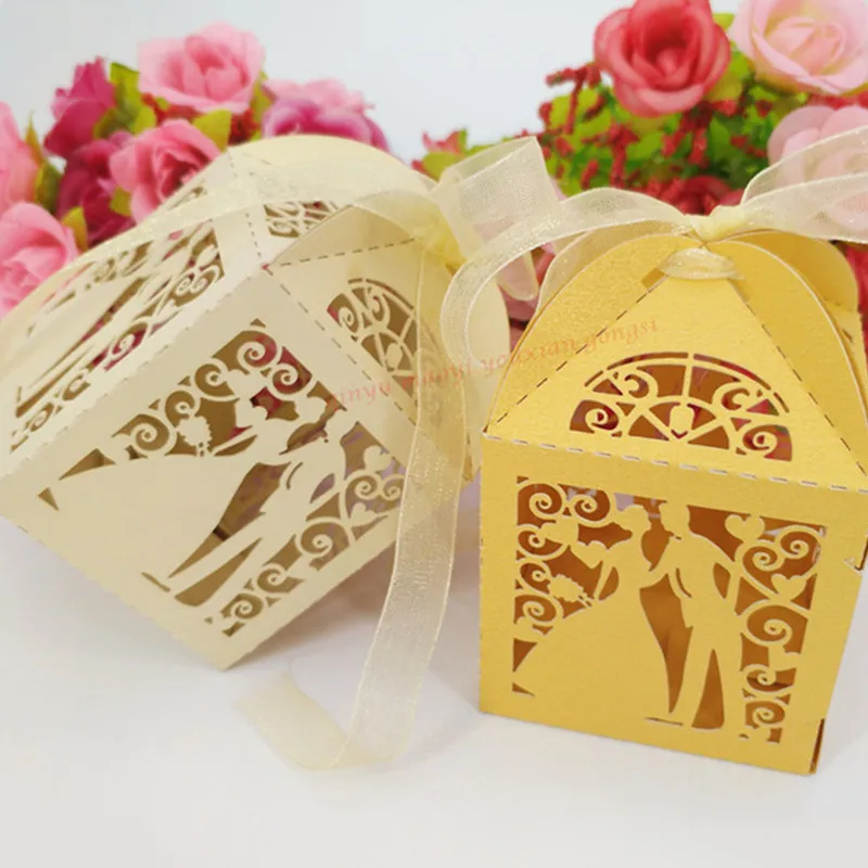 50 шт. свадебные коробочки и пакеты для конфет|box with ribbon|box paperbox paper gift |