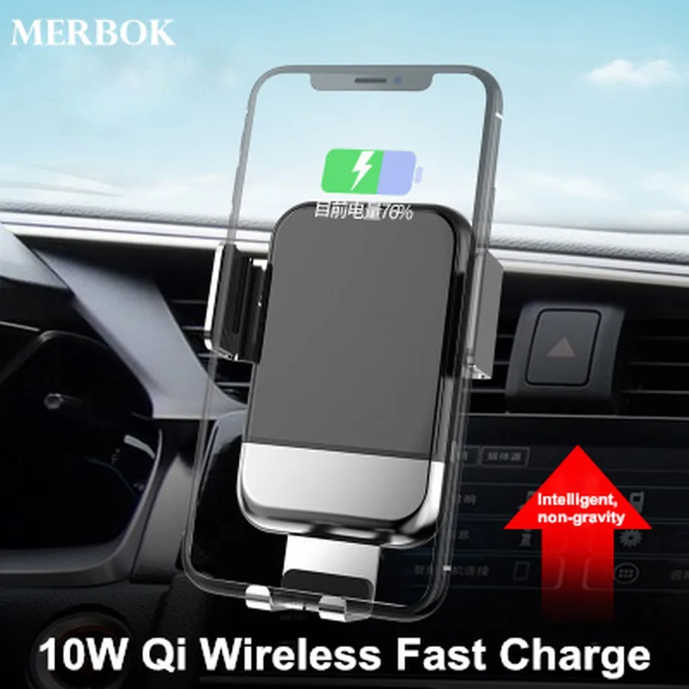 

Car Navigation Bracket Phone Holder For Xiaomi Mix 2s/3 / Mi 7/8 Automatic Induction 10W Qi Wireless Quick Charger Air-Outlet