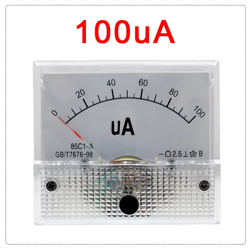 85C1 амперметр постоянного тока аналоговая панель измерителя тока механический указатель Тип 1/5/10/20/30/50/100/200/300/500mA A