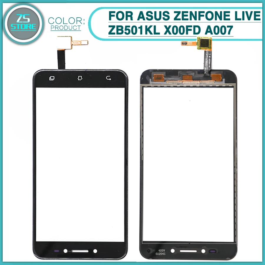 

new touchscreen For Asus ZenFone Live ZB501KL X00FD A007 Touch Screen Panel Digitizer Sensor LCD front Outer Glass Lens