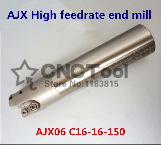 

AJX06 C16-16-150 Face End Milling Cutter AJX High feedrate end mill,High Speed Milling Indexable Milling Cutter