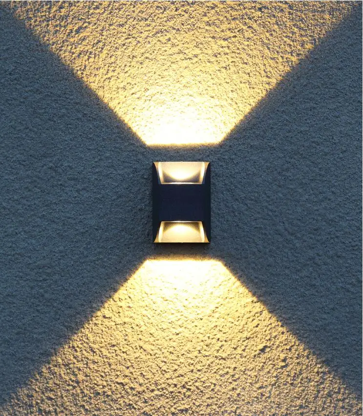 

6w Led Wall Lamps Ac85-265v Minimalist Creative Modern Surface Mounted Outdoor Led Wall Lighting Spot Light