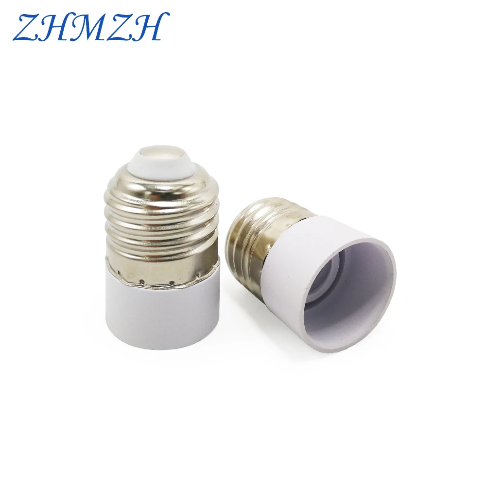 Lamp Holder Converter 2pcs/lot E27-E14 E14 Lamp Socket Adapter E27 Base Fireproof Material Screw Mouth Socket Changer lamp holder converter