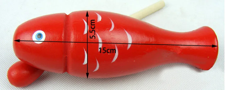 Инструмент для детского сада детская перкуссия маленькие деревянные рыбки с музыкальными инструментами нажмите на звуковые игрушки