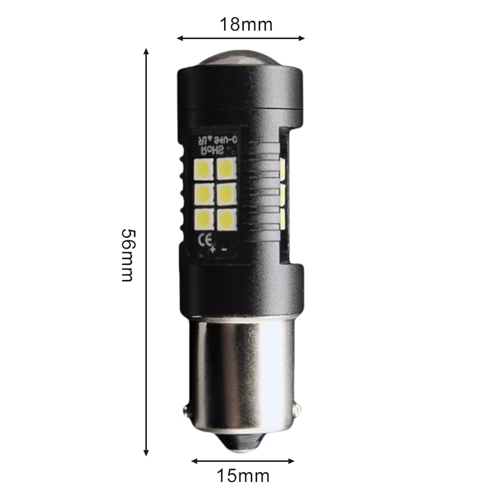 Автомобиль светодио дный поворотник 1156 BA15S 3030 21SMD фонарь заднего хода стоп-сигнал Профессиональный модификации украшение автомобиля