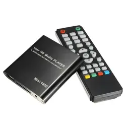 Mini USB HD 1080 P MKV AV порт HDMI видео аудио цифровой мультимедийный плеер Plug And Play SATA u-диск адаптер