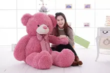 huge 160cm pink teddy bear plush toy bowtie bear doll,soft hugging pillow, birthday gift Xmas gift d2495