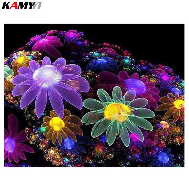 

D Diamond Embroidery"Flower"Picture of Rhinestones,Diamond Painting Cross Stitch Full Square Crystal Mosaic Wall Decor XY1