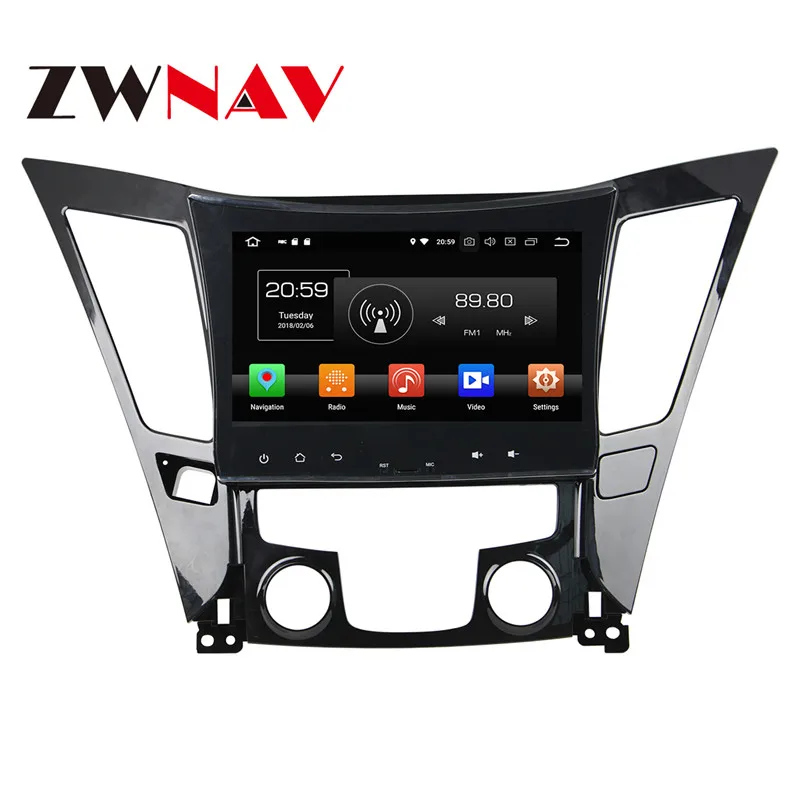 Top Android 8 4+32G Car DVD Player GPS navigation For Hyundai SONATA 2011-2013 head unit multimedia player tape recorder 0