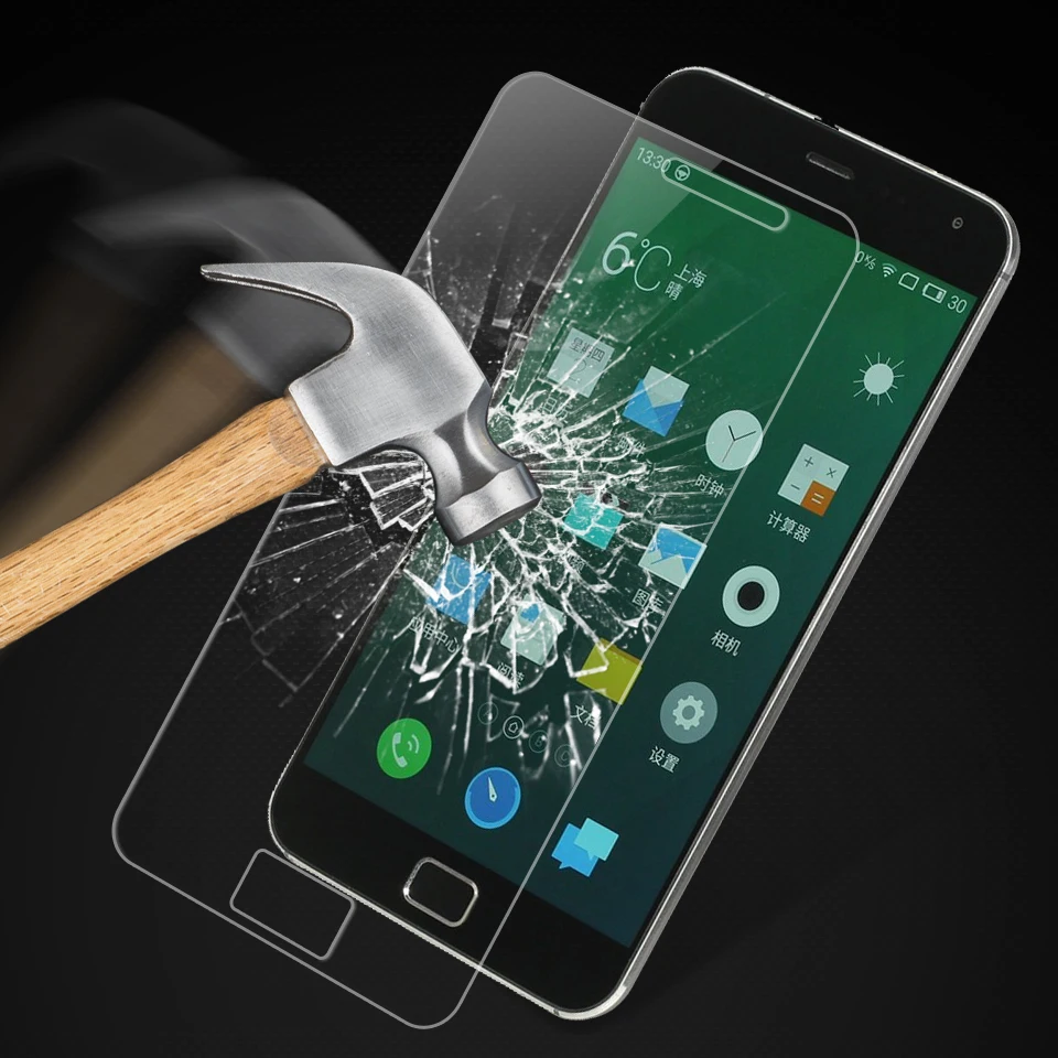 2PCS Tempered Glass Meizu MX4 Pro Screen Protector for MX 4 Film Anti-scrath Protective XnrapiD | Мобильные телефоны и