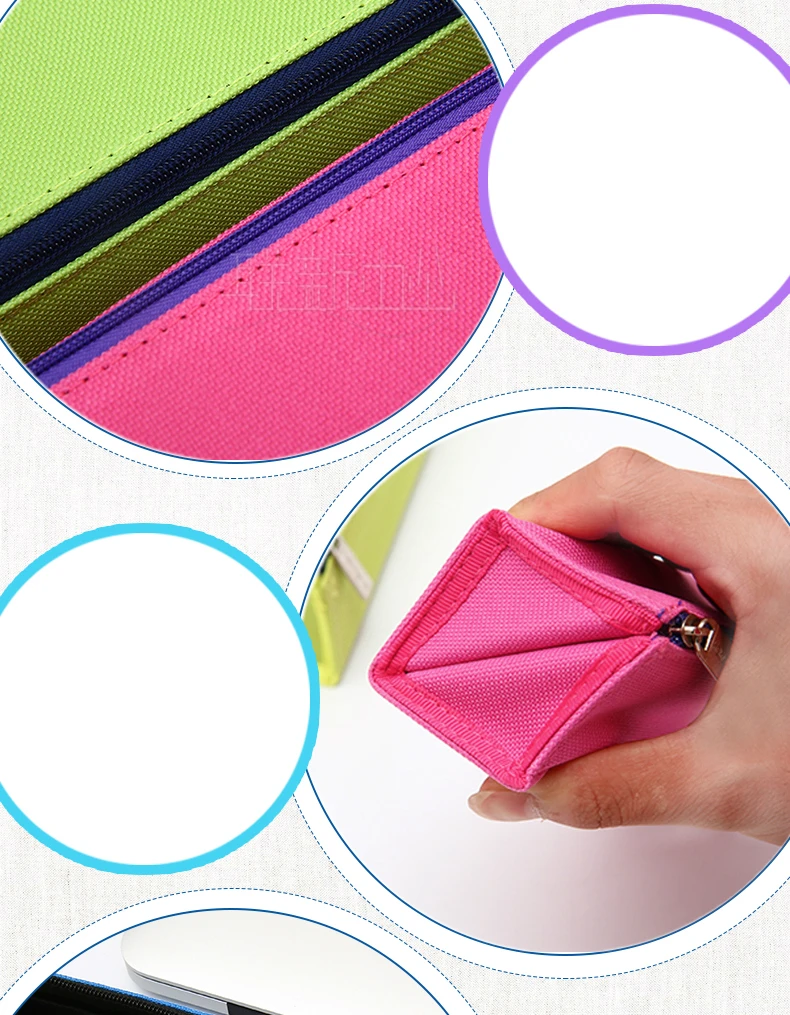 Япония KOKUYO Творческая Карандаш сумка для студентов Многофункциональный контейнер ручки Большой Ёмкость молнии Классический Дизайн