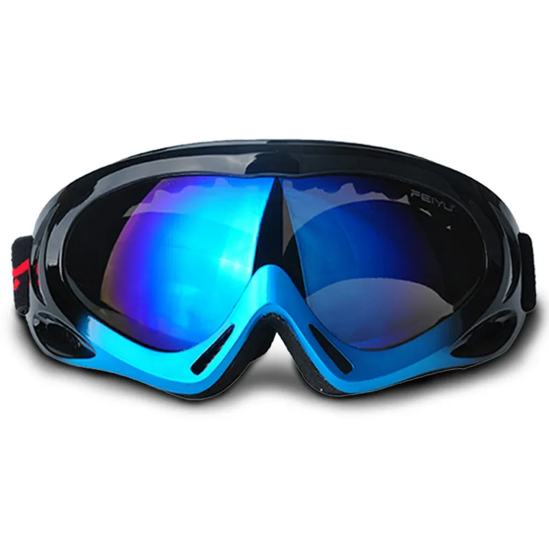 New brand ski goggles UV cut anti fog skiing glasses children kids snowboard goggles Multi Color