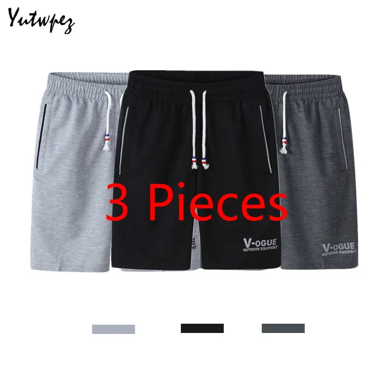 

3PC/Lot Beach Shorts Men Summer Mens Short Trousers Breathable Fashion Brand Casual Drawstring Shorts Men Plus Size 6XL 2019 New
