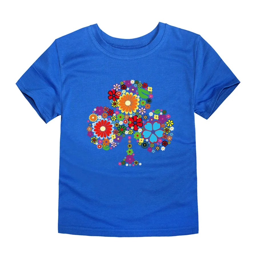 Футболка для мальчиков; футболка для девочек; одежда для детей; хлопковая детская одежда; Летняя Детская короткая футболка с цветочным рисунком; футболки для девочек; топы с цветочным рисунком