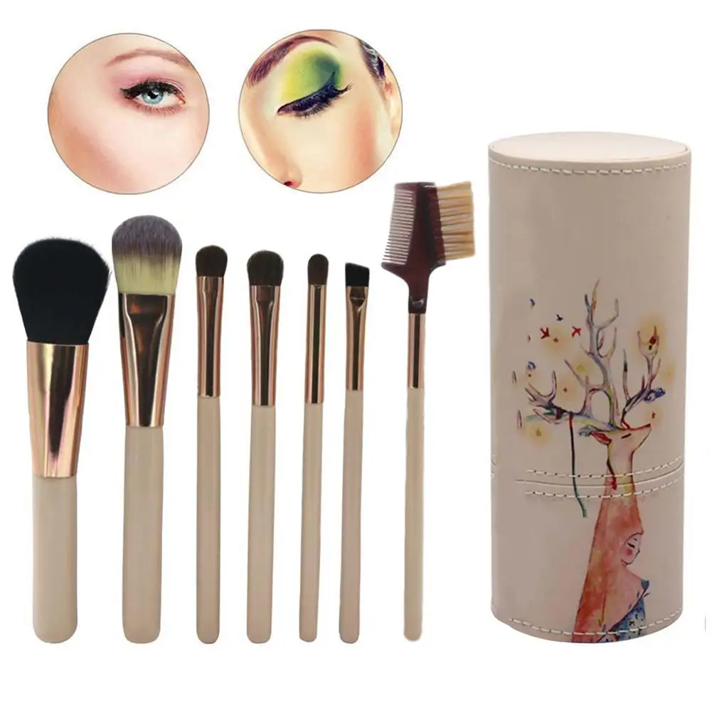 7pcs/kits Makeup Brushes Professional Set Cosmetics Brand Makeup Brush Tools Foundation Brush For Face Make Up Beauty Essentials