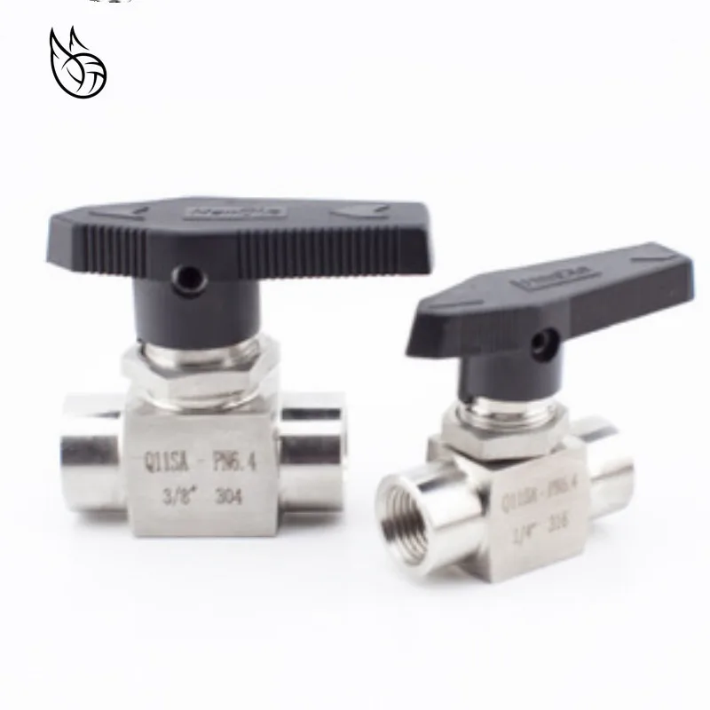 Женский шаровой клапан с резьбой 1/" 1/4" 3/" 1/2" 3/" BSP Нержавеющая сталь 304 высокого давления высокой температуры 2-ходовой шаровой клапан