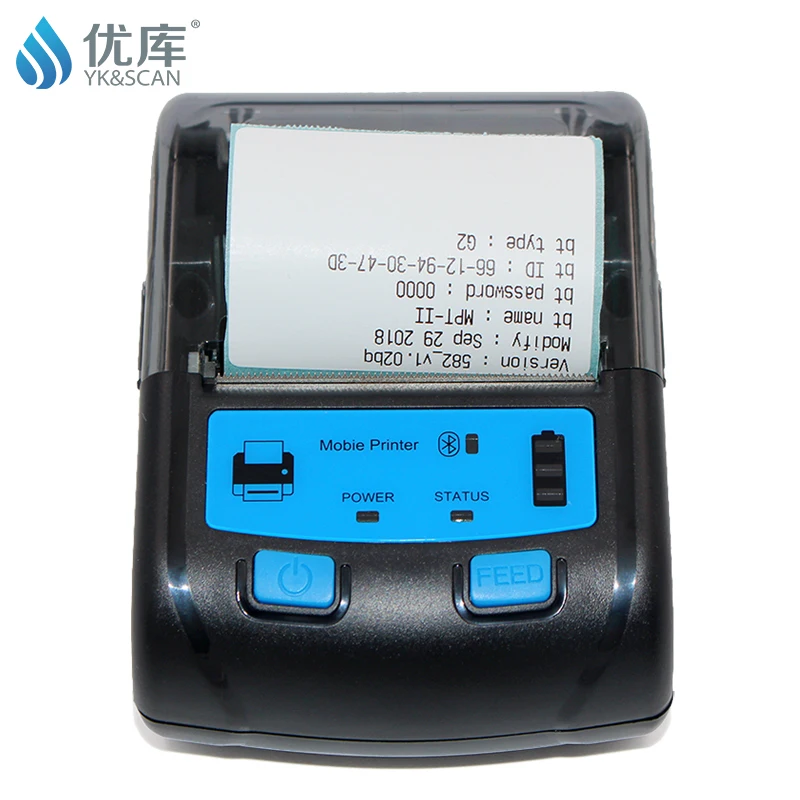 58mm thermal label stickers bluetooth printer express restaurant